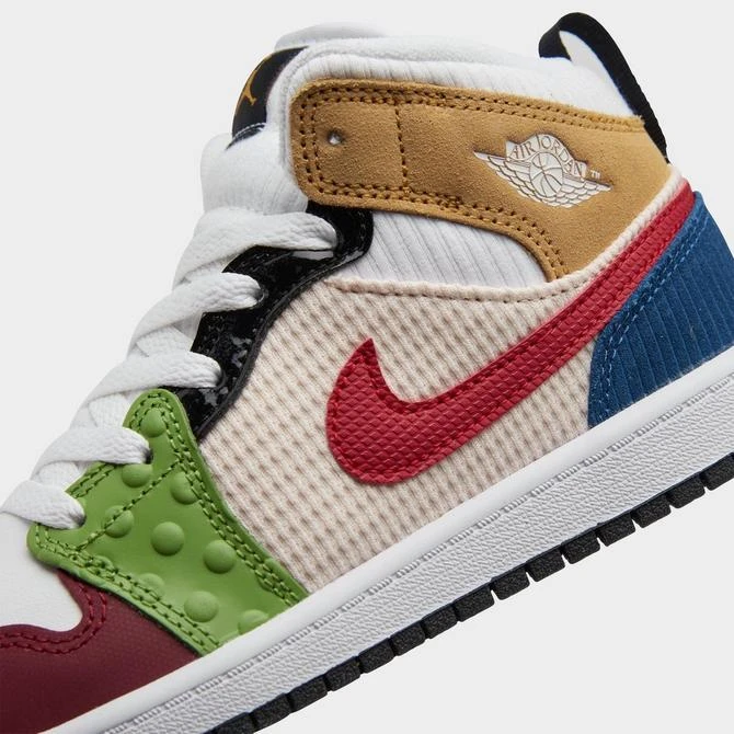 商品Jordan|Little Kids' Air Jordan Retro 1 Mid SE Casual Shoes,价格¥597,第3张图片详细描述