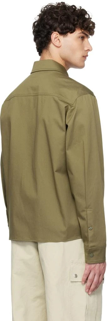 商品Moncler|Khaki Cotton Gabardine Zip-Up Jacket,价格¥7660,第3张图片详细描述