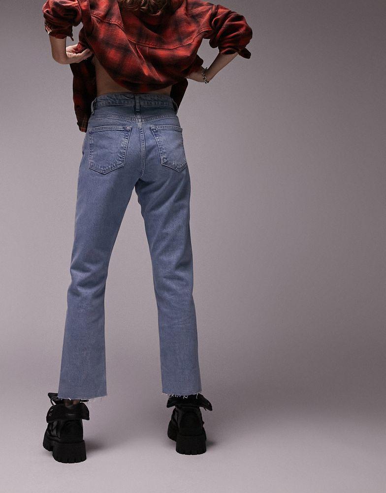 Topshop Straight jeans in bleach商品第2张图片规格展示