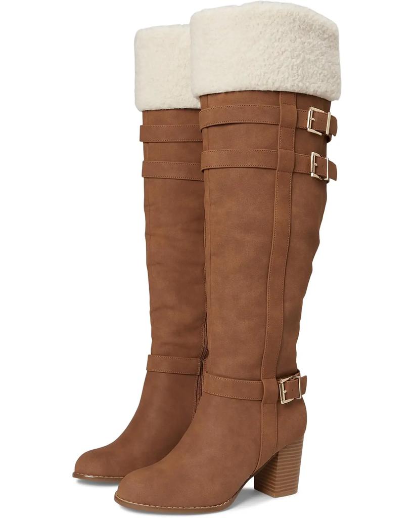 Journee Women's Alyza Over-the-Knee Sherpa Boots image 2