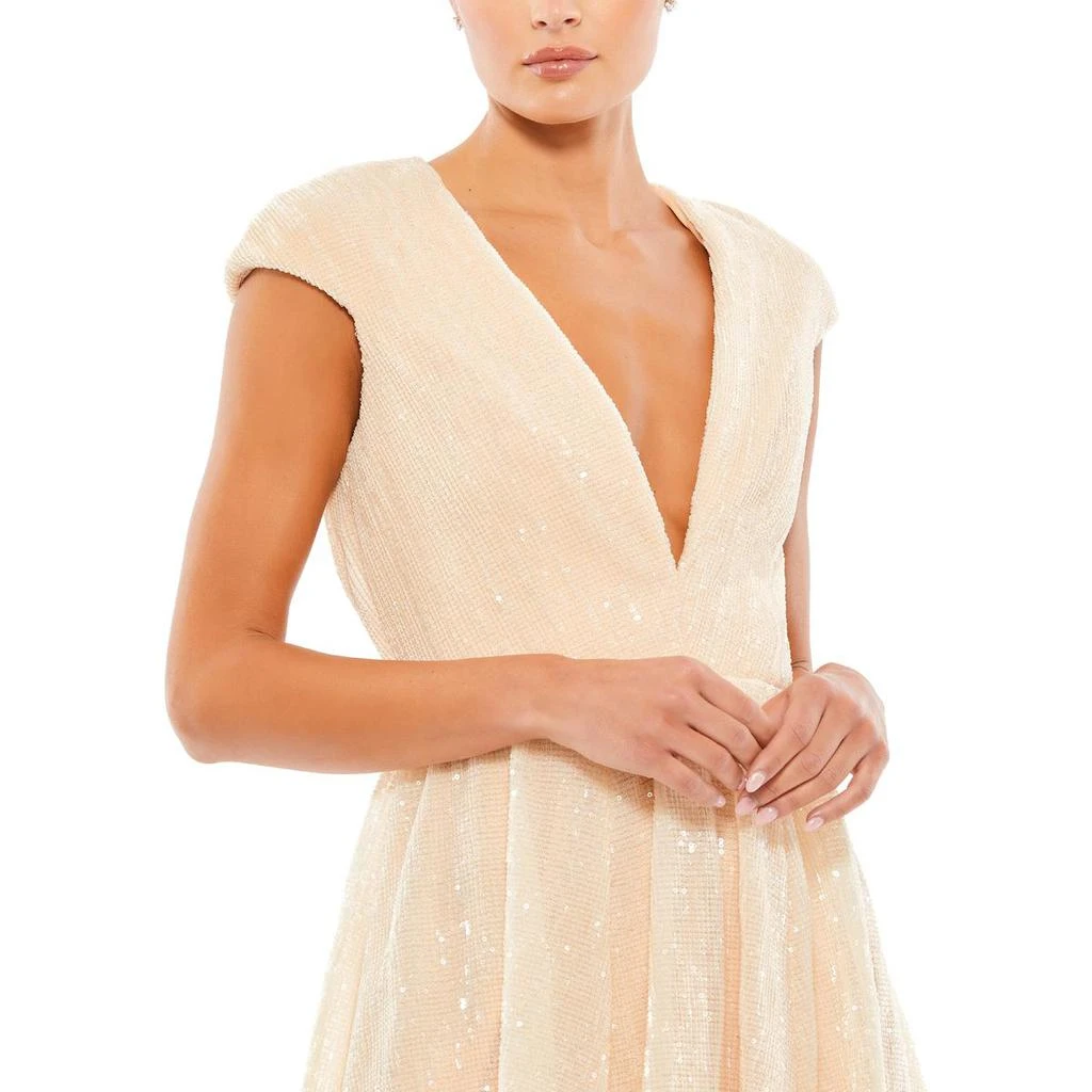 商品Mac Duggal|Ieena for Mac Duggal Womens Sequined Short Cocktail and Party Dress,价格¥432,第5张图片详细描述