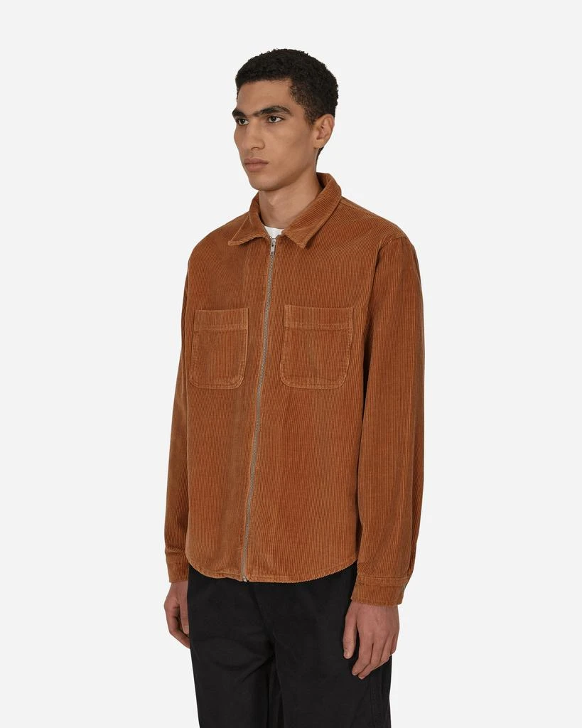 商品STUSSY|Wide Wale Cord Zip Shirt Brown,价格¥746,第2张图片详细描述