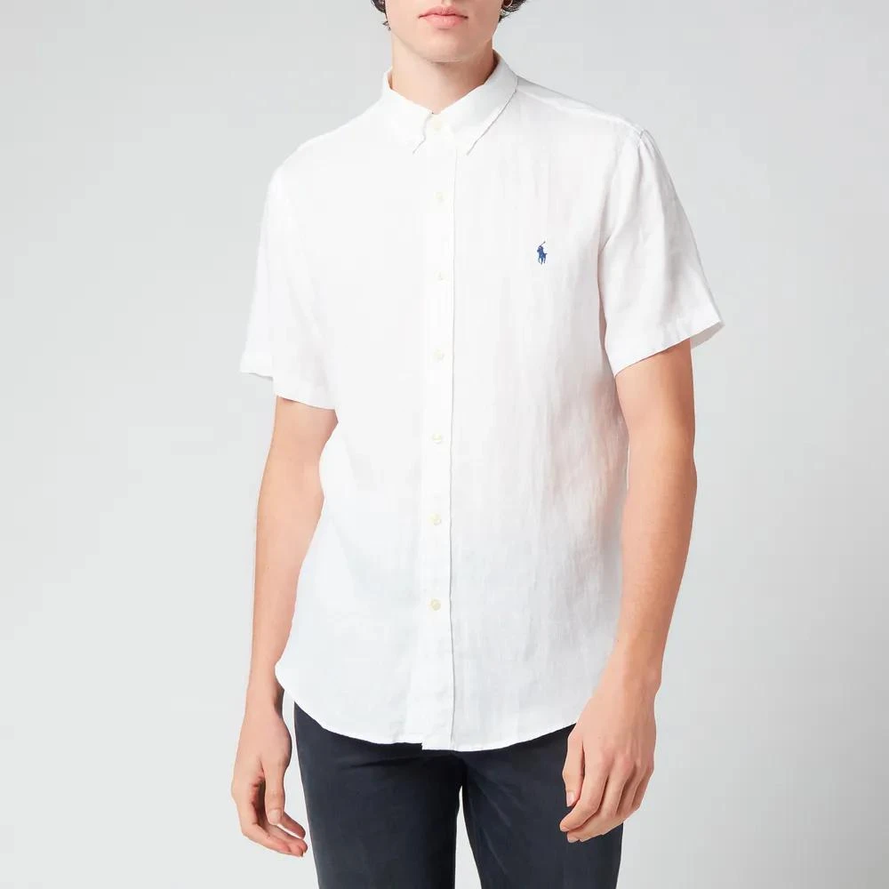 商品Ralph Lauren|Polo Ralph Lauren Men's Slim Fit Linen Short Sleeve Shirt,价格¥990,第1张图片