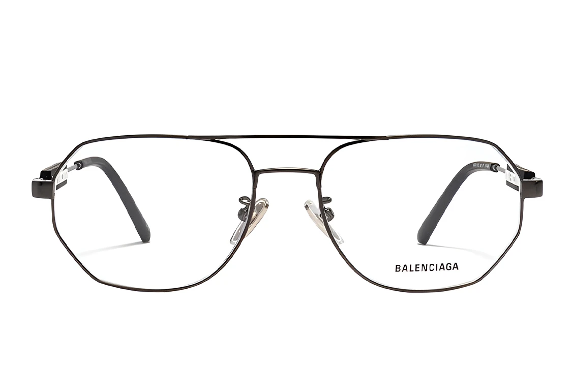 商品[国内直发] Balenciaga|【可配度数】巴黎世家 时尚多边形金属 平光镜 透明色光学眼镜光学眼镜,价格¥1969,第4张图片详细描述