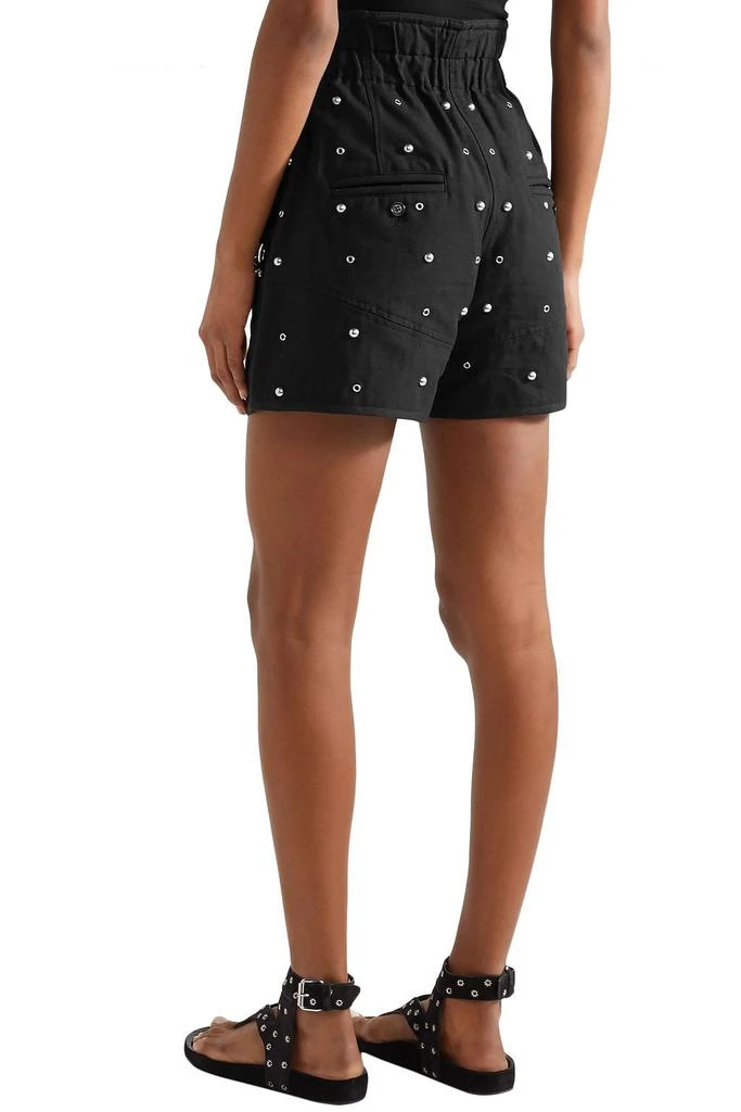商品Isabel Marant|Esytis embellished cotton-canvas shorts,价格¥2706,第4张图片详细描述