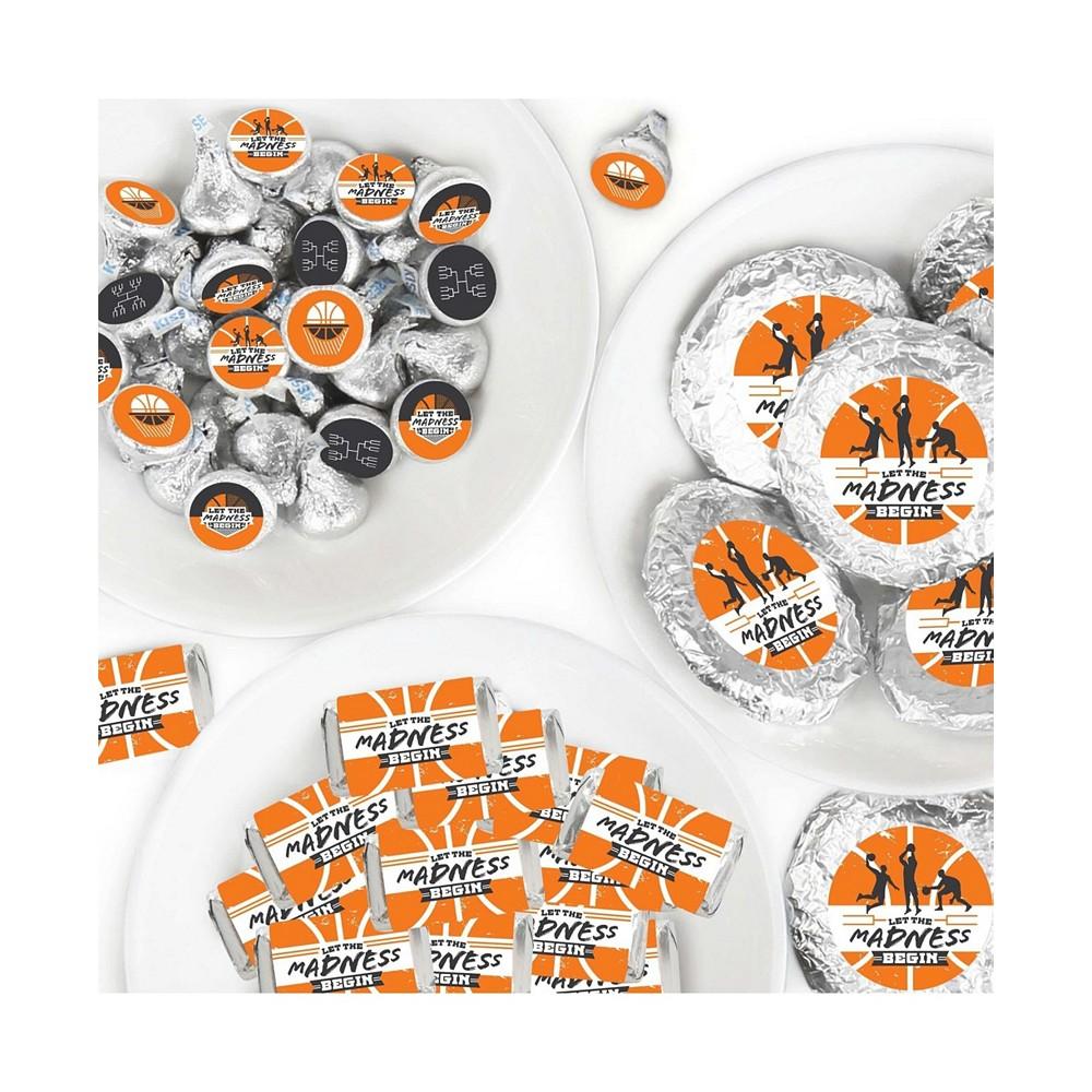 Basketball - Let The Madness Begin - College Basketball Party Candy Favor Sticker Kit - 304 Pieces商品第1张图片规格展示