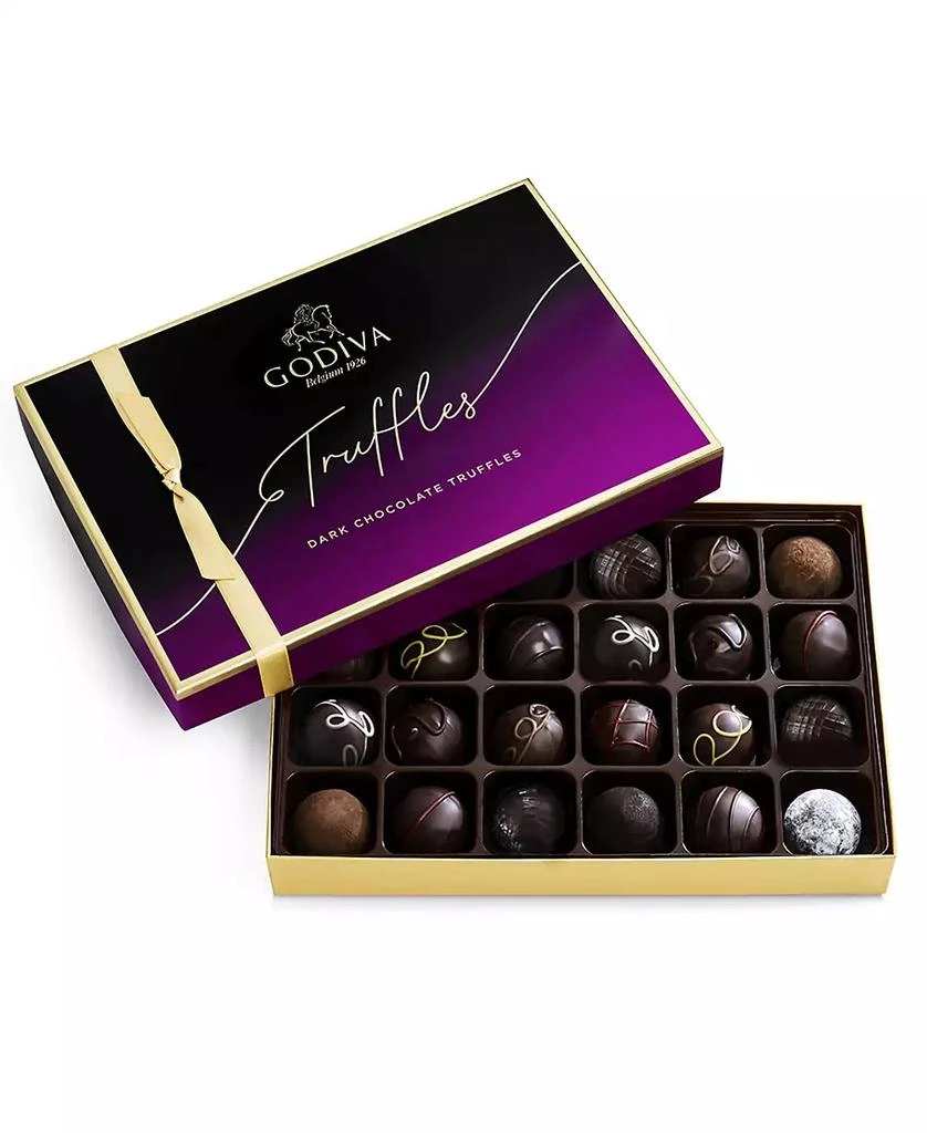 商品Godiva|Dark Truffles Gift Box, 24 Piece,价格¥510,第1张图片