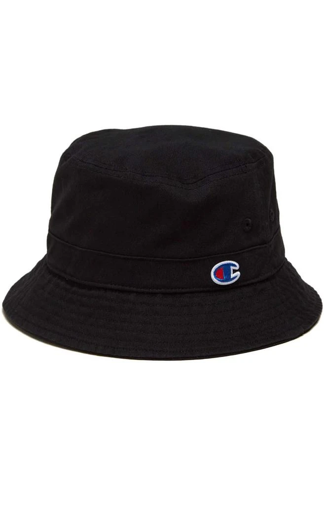 商品CHAMPION|Garment Washed Relaxed Bucket Hat - Black,价格¥74,第1张图片