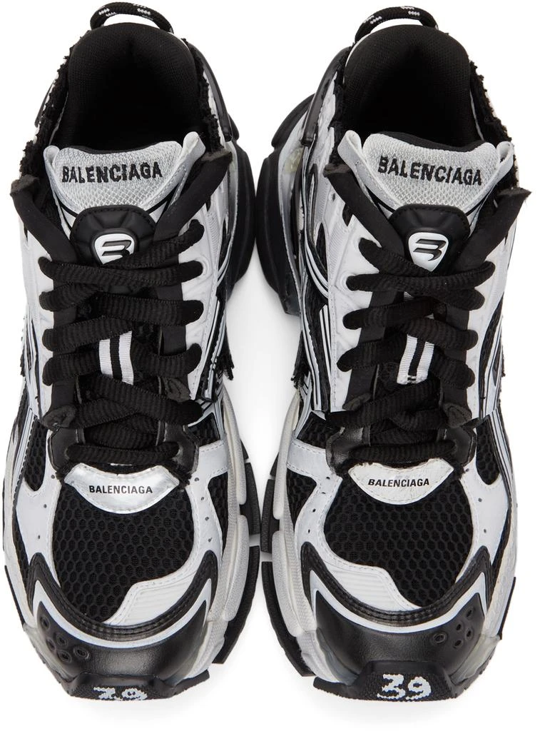 商品Balenciaga|Black & White Runner Sneakers,价格¥9305,第5张图片详细描述