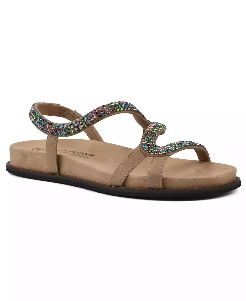 商品White Mountain|Women's Majorette Footbed Flat Sandals,价格¥237,第1张图片