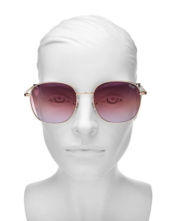 商品Quay|Women's Jezabell Mirrored Round Sunglasses, 54mm,价格¥445,第2张图片详细描述