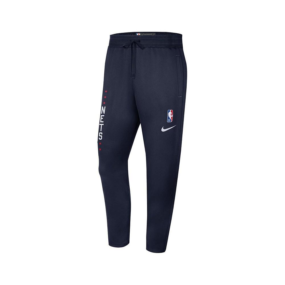 Men's Navy Brooklyn Nets 2021/22 City Edition Therma Flex Showtime Pants商品第3张图片规格展示