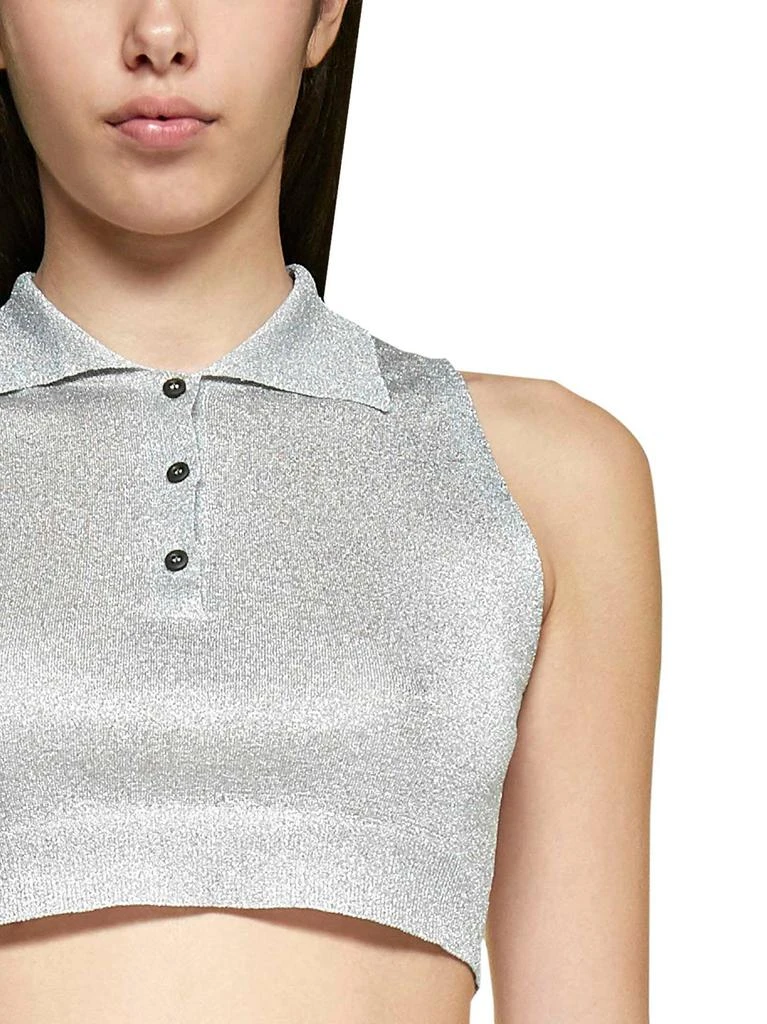 商品Prada|Prada Ribbed-Trim Sleeveless Cropped Top,价格¥4446,第5张图片详细描述