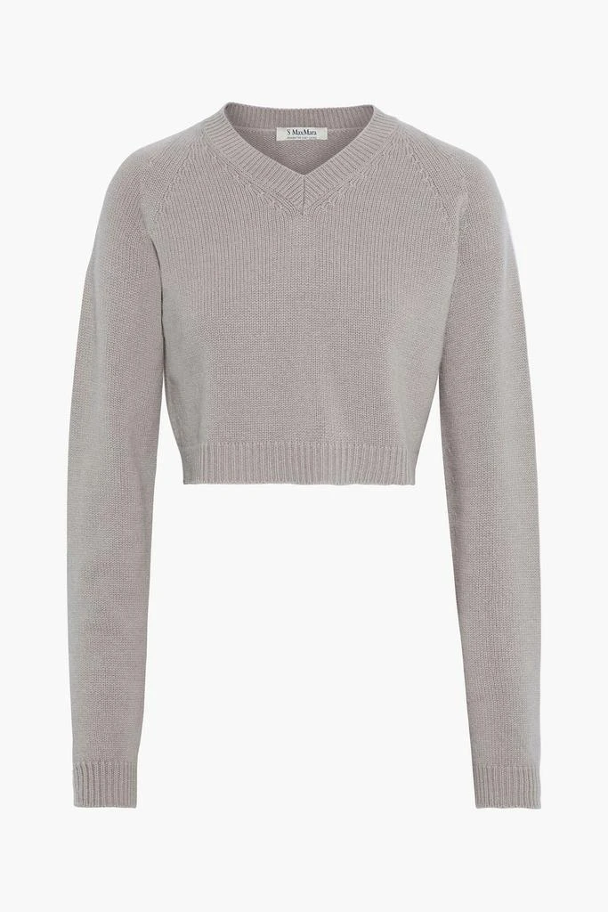 商品Max Mara|Pioggia cropped cutout cashmere sweater,价格¥1273,第3张图片详细描述