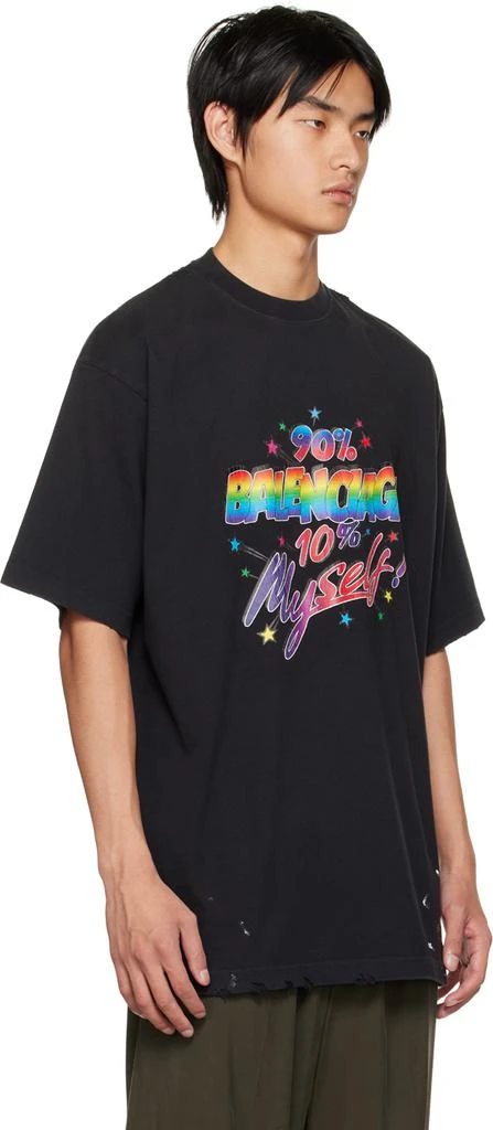 商品Balenciaga|Black 90/10 T-shirt,价格¥2823,第2张图片详细描述