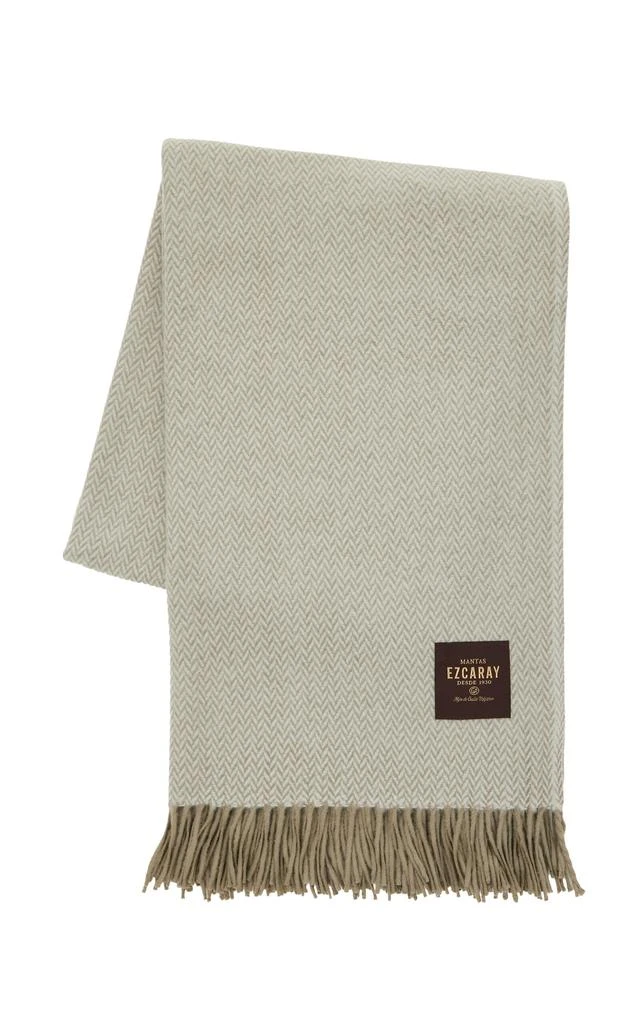 商品Mantas Ezcaray|Mantas Ezcaray - Merino Wool Throw - Blue - Moda Operandi,价格¥614,第1张图片