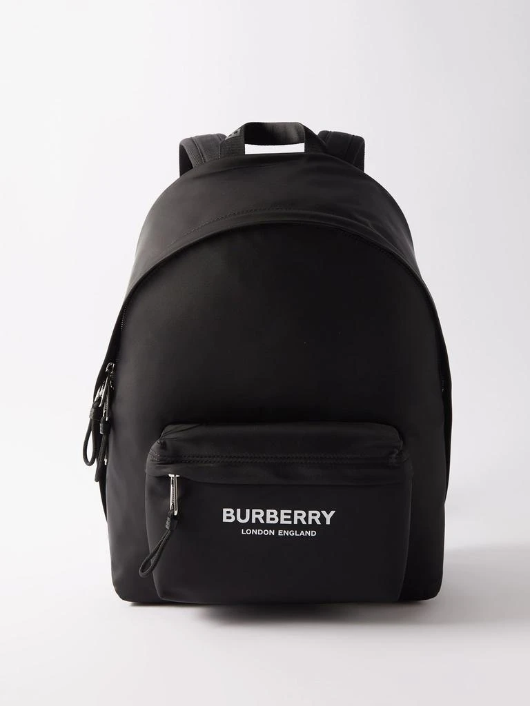 商品Burberry|Logo-print canvas backpack,价格¥7627,第1张图片