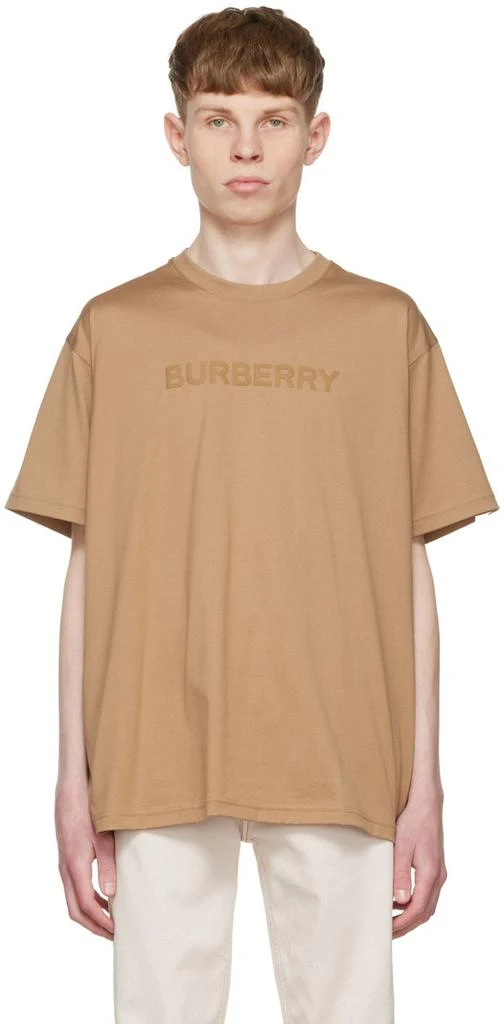 商品Burberry|棕色棉质 T 恤,价格¥3480,第1张图片