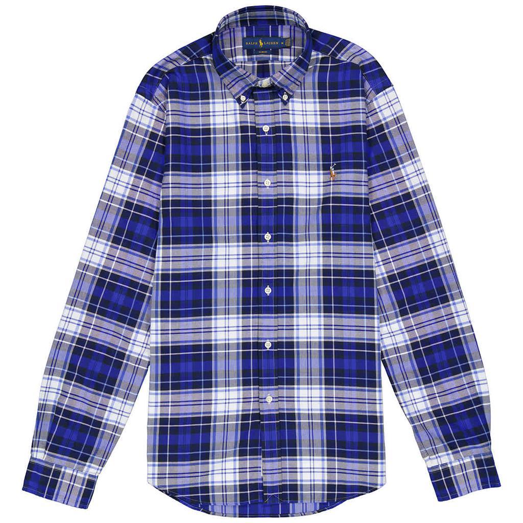 商品Ralph Lauren|Mens Check Print Long-sleeved Cotton Shirt,价格¥331-¥433,第1张图片
