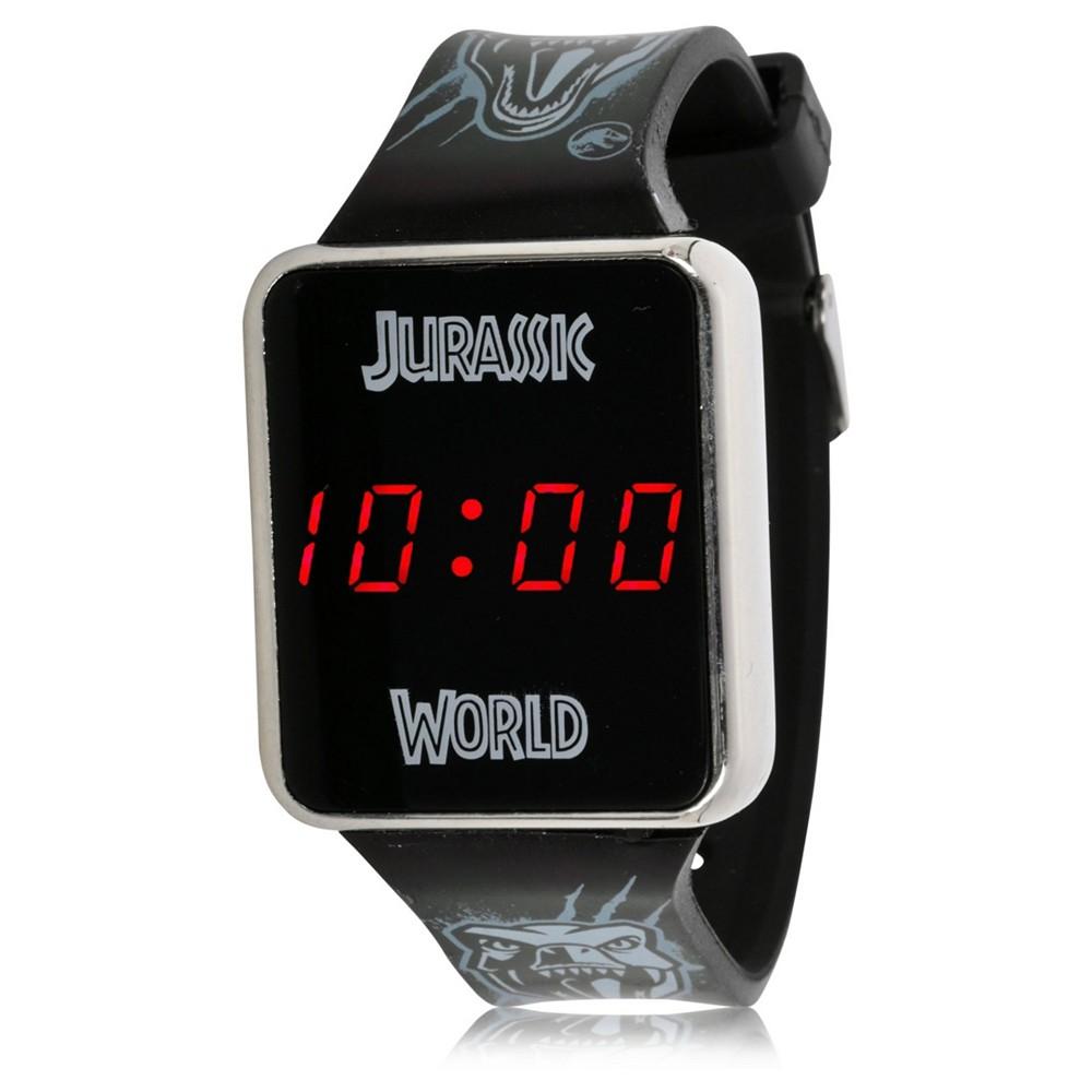 Jurassic Park Kid's Touch LED Screen Black Silicone Strap Watch, 36mm x 33 mm商品第1张图片规格展示