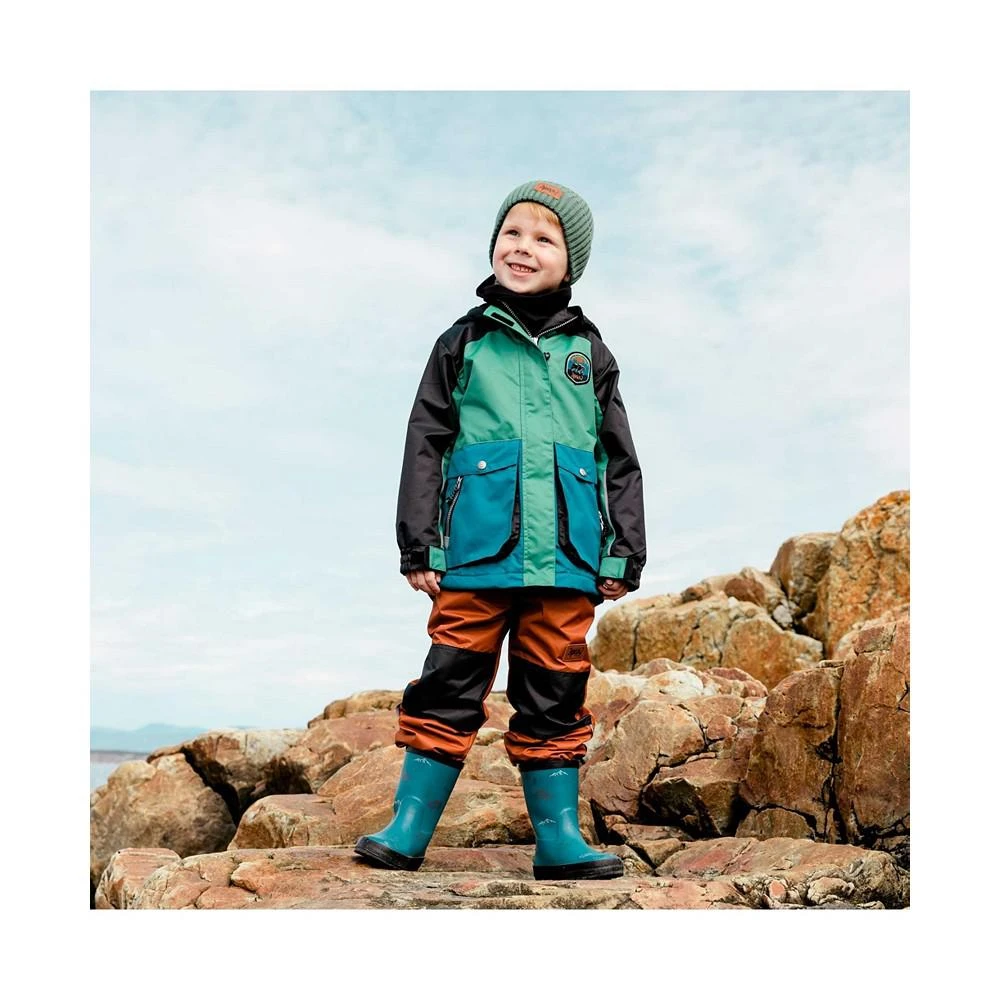 商品Deux par Deux|Boy Colorblocked Two Piece Spring Rain Set Green, Blue & Brown - Toddler|Child,价格¥391,第2张图片详细描述