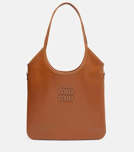商品Miu Miu|Ivy M号皮革托特包,价格¥20410,第1张图片