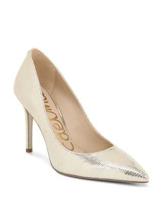 商品Sam Edelman|Hazel Leather Pointed Toe Pumps,价格¥628,第1张图片