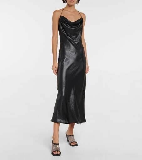 商品Stella McCartney|Lamé slip dress,价格¥4360,第2张图片详细描述
