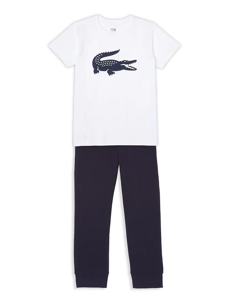 商品Lacoste|Little Boy's & Boy's Crocodile Print Tee,价格¥296,第4张图片详细描述