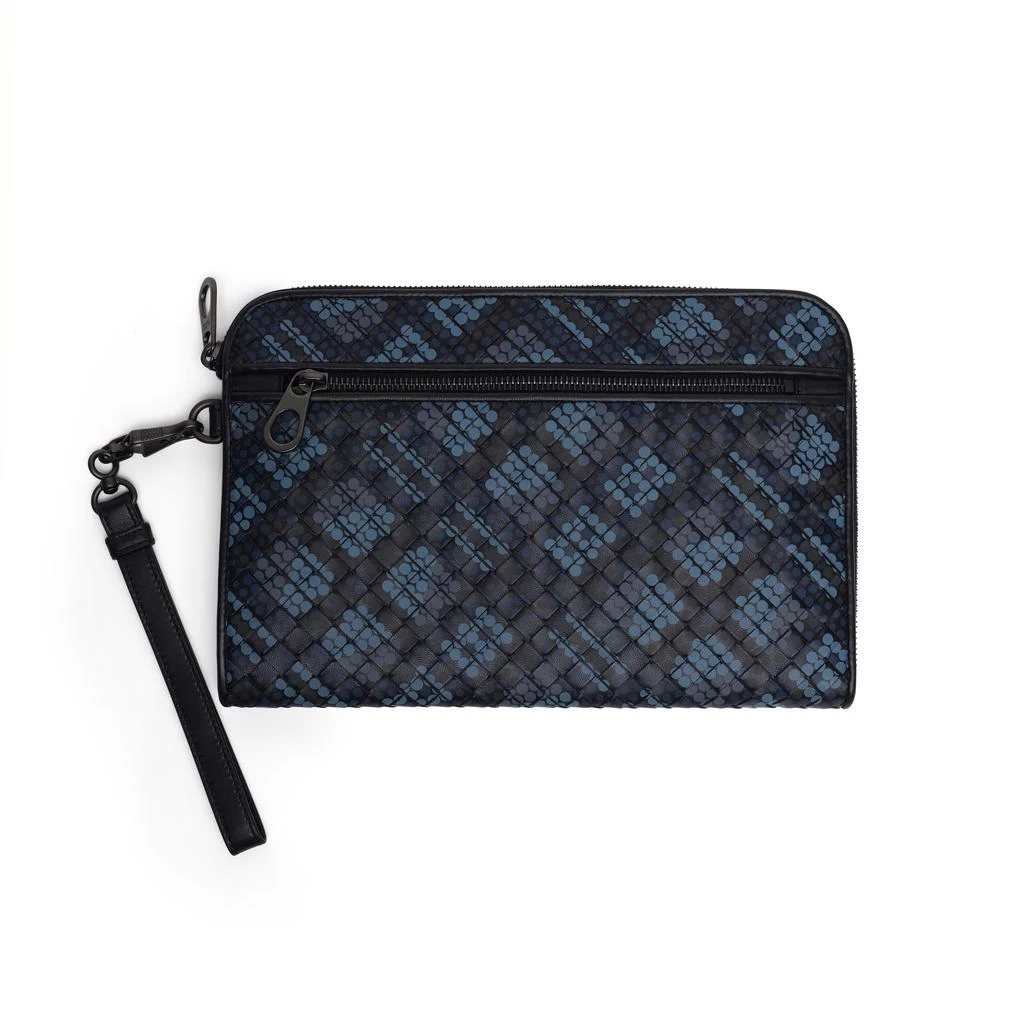 商品Bottega Veneta|Bottega Veneta Intrecciato Polka Dot Document Case Wristlet,价格¥5491,第1张图片