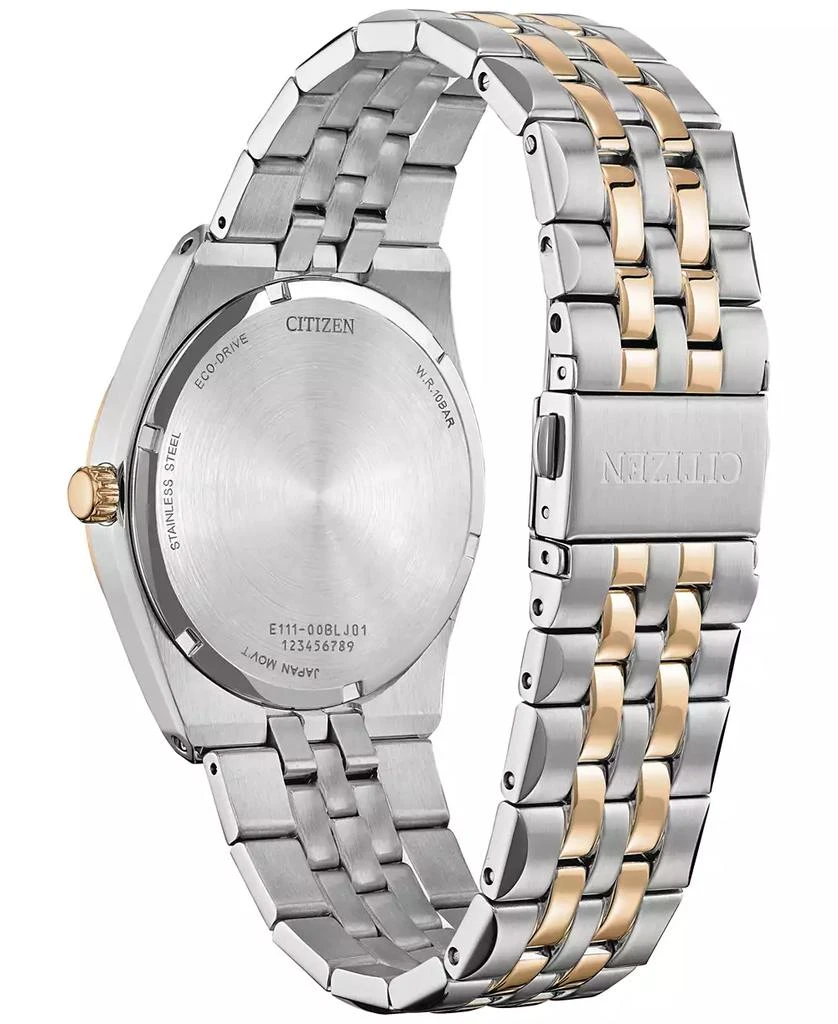 商品Citizen|Eco-Drive Men's Corso Diamond (1/10 ct. t.w.) Two-Tone Stainless Steel Bracelet Watch 40mm,价格¥3862,第3张图片详细描述