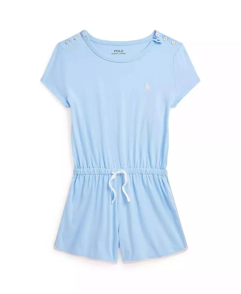 商品Ralph Lauren|Big Girls Cotton Jersey Romper,价格¥167,第1张图片