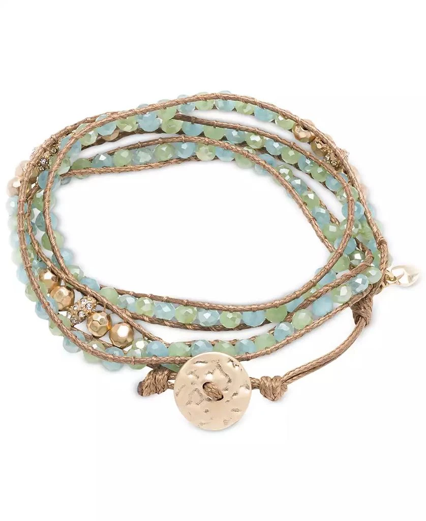 商品Lonna & Lilly|Glass Bead Wrap-Style Bracelet,价格¥213,第1张图片