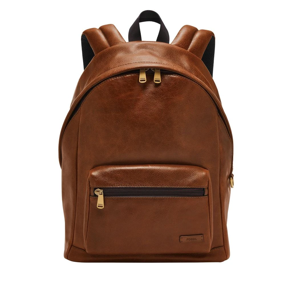 商品Fossil|Men's Sawyer Leather Dome Backpack,价格¥1198,第1张图片