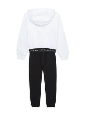 商品Calvin Klein|Boy's 2-Piece Logo Hoodie & Joggers Set,价格¥282,第2张图片详细描述