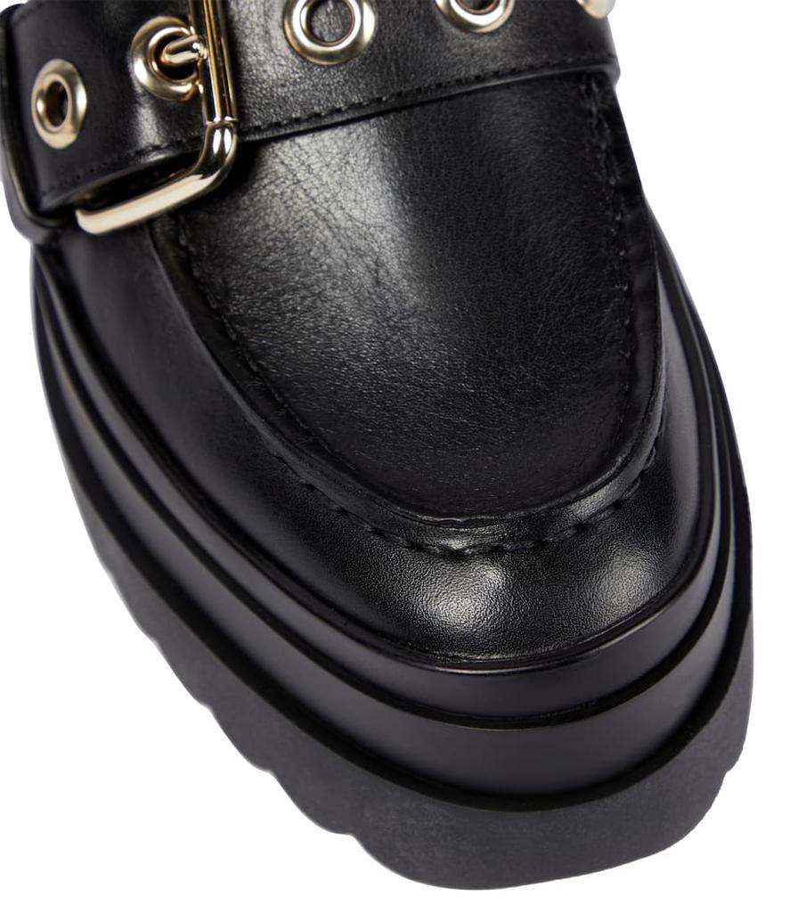 Buckled leather loafers商品第6张图片规格展示
