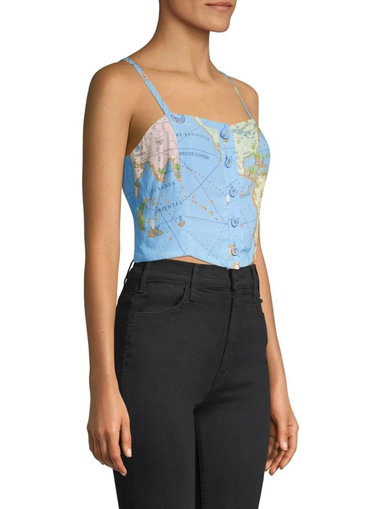 商品Staud|Caspia Map Crop Top,价格¥544,第3张图片详细描述