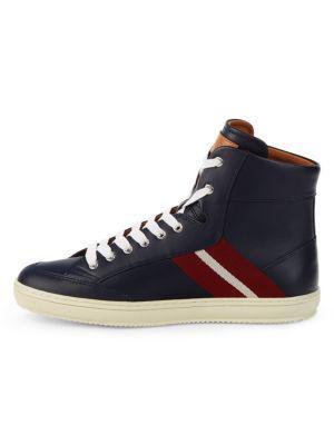 商品Bally|Oldani Leather High-Top Sneakers,价格¥2242,第6张图片详细描述