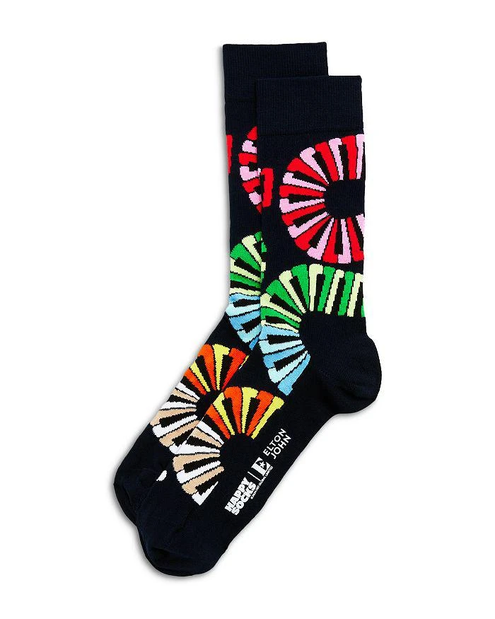 商品Happy Socks|x Elton John Piano Notes Crew Socks,价格¥134,第1张图片