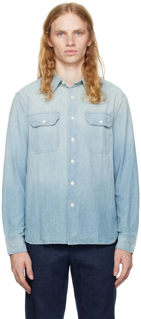 商品RRL|Blue Chambray Work Shirt,价格¥1671,第1张图片