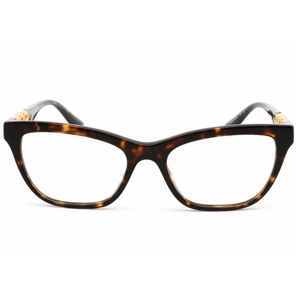 商品Versace|Versace Women's Eyeglasses - Havana Cat Eye Frame Clear Demo Lens, 54 mm | 0VE3318 108,价格¥875,第2张图片详细描述