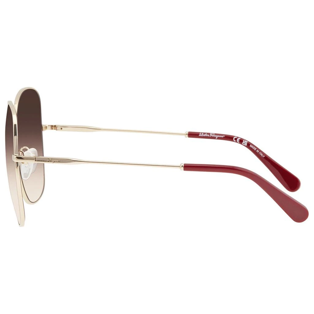 商品Salvatore Ferragamo|Salvatore Ferragamo Women's Sunglasses - Brown Gradient Lens Gold Frame | SF300S 703,价格¥513,第3张图片详细描述