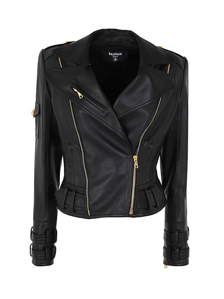 商品Balmain|Balmain Womens Black Outerwear Jacket,价格¥28625,第1张图片