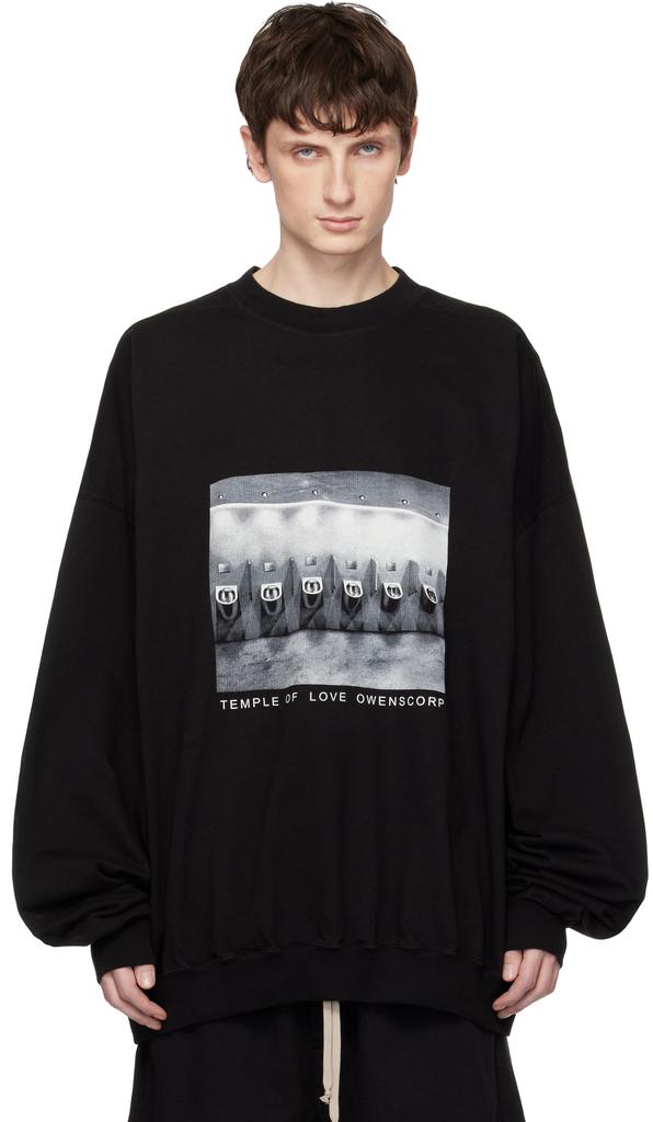 Black Temple Hun Crewneck Sweatshirt image 2