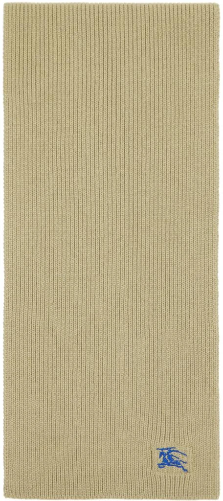 商品Burberry|Taupe Ribbed Cashmere Scarf,价格¥4100,第1张图片