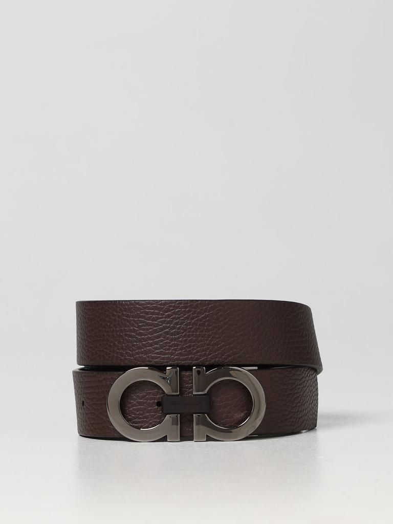 Salvatore Ferragamo hammered leather belt商品第2张图片规格展示