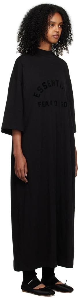 商品Essentials|Black 3/4 Sleeve Midi Dress,价格¥363,第2张图片详细描述