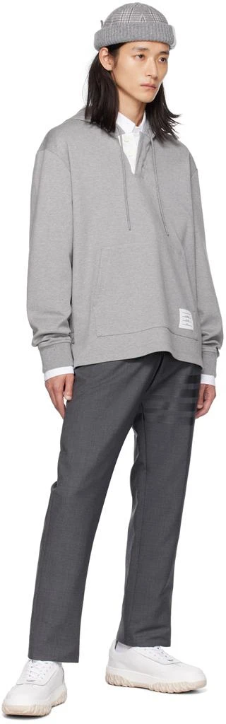 商品Thom Browne|Gray Placket Hoodie,价格¥6424,第4张图片详细描述