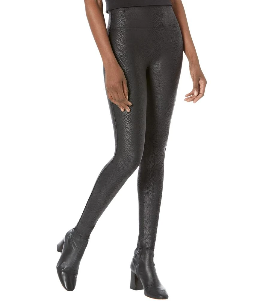 商品SPANX|Faux Leather Faux Leather Foiled Snake Leggings,价格¥733,第1张图片