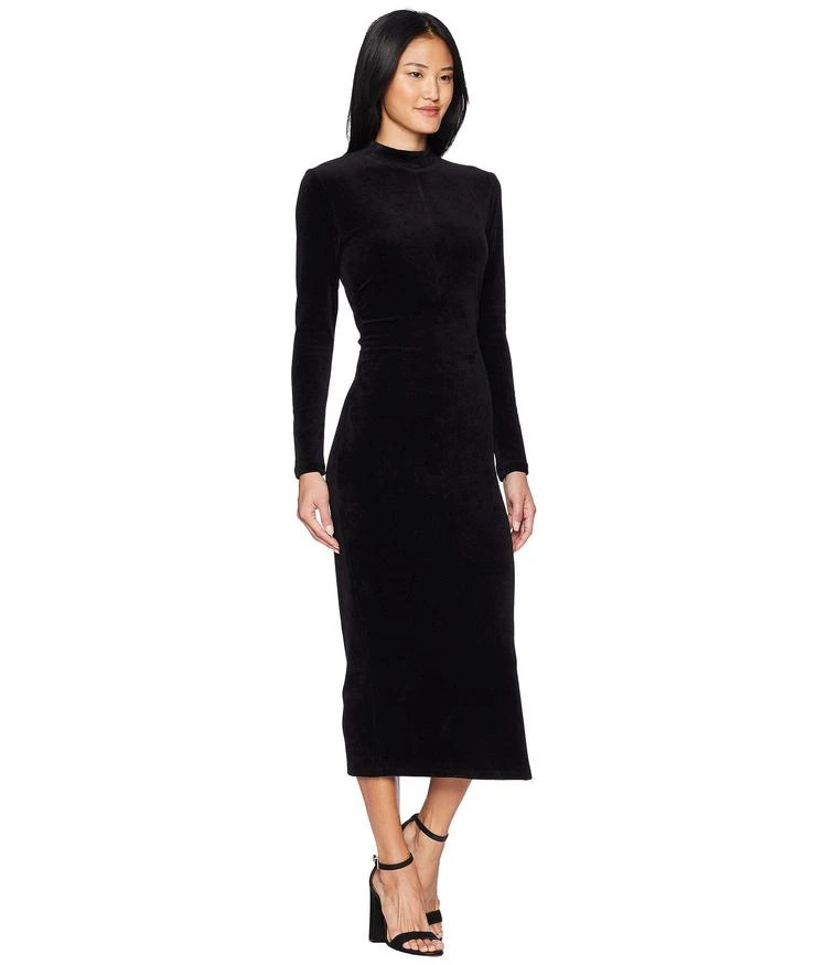 商品Juicy Couture|Track Stretch Velour Mock Neck Midi Dress,价格¥292,第4张图片详细描述